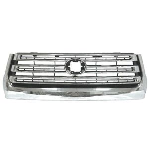 TOYOTA TUNDRA GRILLE SILVER/BLACK W/CHROME FRAME (BILLET TYPE) **CAPA** OEM#531010C051 2018-2021 PL#TO1200459C