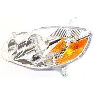 TOYOTA COROLLA/SEDAN HEAD LAMP ASSY LEFT (Driver Side) (W/CHROME BEZEL)(CEL/LE MDL) **CAPA** OEM#8115002200 2003-2004 PL#TO2502139C