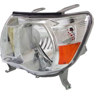 TOYOTA TACOMA HEAD LAMP ASSY LEFT (Driver Side) CHROME BEZEL(WO/SPORT) OEM#8115004163 2005-2011 PL#TO2502157