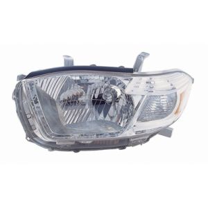 TOYOTA HIGHLANDER HEAD LAMP UNIT LEFT (Driver Side) (JAPAN)(EXC SPORT MDL)(CHROME HOUSING) OEM#8117048460 2008-2010 PL#TO2502176