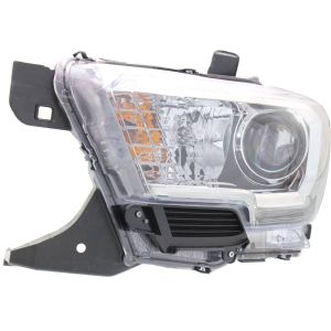 TOYOTA TACOMA HEAD LAMP ASSEMBLY LEFT (Driver Side) (WO/LED DRL)(WO/FOG)(CHR/BLK BEZEL) OEM#8115004260 2016-2017 PL#TO2502243