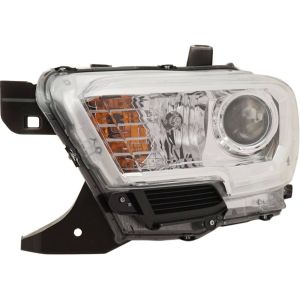 TOYOTA TACOMA HEAD LAMP ASSY LEFT (Driver Side) (WO/LED DRL)(W/FOG LAMP)(CHROME/BLACK) OEM#8115004262 2019-2023 PL#TO2502276