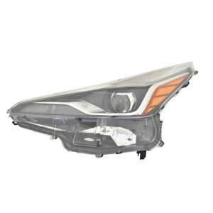 TOYOTA PRIUS HEAD LAMP LEFT (Driver Side) (Driver Side) (CHROME BEZEL)(WO/ADAPTIVE HL)(W/FOG) **CAPA** OEM#8107047A00 2019-2022 PL#TO2502282C