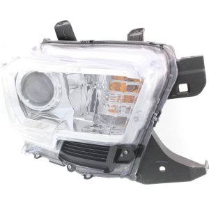 TOYOTA TACOMA HEAD LAMP ASSEMBLY RIGHT (Passenger Side) (WO/LED DRL)(WO/FOG)(CHR BEZEL) OEM#8111004250 2016-2018 PL#TO2503242