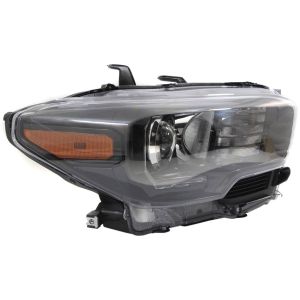 TOYOTA TACOMA HEAD LAMP ASSY RIGHT (Passenger Side) (W/LED DRL)(BLACK BEZEL)(TRD-PRO)(HALOGEN HEAD LAMP) OEM#8111004280 2018-2019 PL#TO2503254