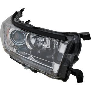 TOYOTA HIGHLANDER HEAD LAMP ASSY RIGHT (Passenger Side) W/CHROME ACCENT (LIMITED)(W/LED DRL) OEM#811100E360 2017-2018 PL#TO2503258