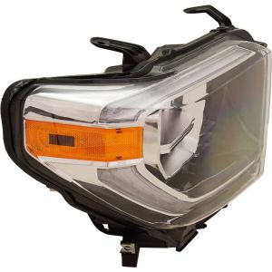TOYOTA TUNDRA HEAD LAMP ASSY RIGHT (Passenger Side) (LED)(WO/SMOKED CHROME)**CAPA** OEM#811100C140 2018-2021 PL#TO2503262C