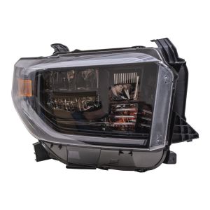 TOYOTA TUNDRA HEAD LAMP ASSY RIGHT (Passenger Side) (LED)(W/SMOKED CHROME) **CAPA** OEM#811100C211 2019-2021 PL#TO2503281C