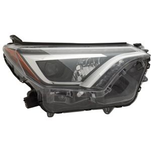 TOYOTA RAV4 HEAD LAMP RIGHT (Passenger Side) (LED HEAD LAMP)**CAPA** OEM#8114542670 2016-2018 PL#TO2519190C