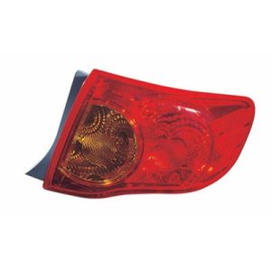 TOYOTA COROLLA/SEDAN TAIL LAMP UNIT RIGHT (Passenger Side) (JAPAN BUILT)(OUTER) OEM#8155112A50 2009-2010 PL#TO2805113