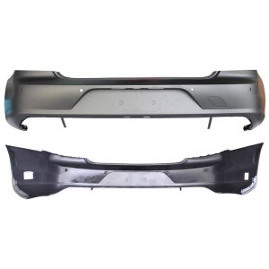 VOLVO VOLVO S90  REAR BUMPER COVER PRIMED (WO/BLIS)(W/PK SENSOR)(WO/PK ASSIST) OEM#400053567 2017-2021 PL#VO1100175