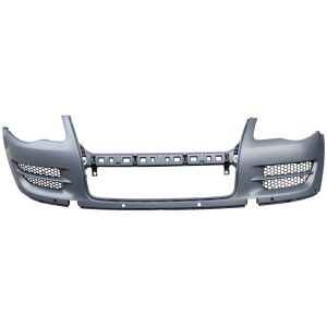 VOLKSWAGEN TOUAREG  FRONT BUMPER COVER PRIMED (WO/WASHER)(W/ SENSOR) OEM#7L6807217ARGRU 2008-2010 PL#VW1000171