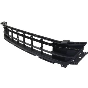 VOLKSWAGEN JETTA SEDAN (EXC GLI) FRONT BUMPER CENTER GRILLE BLACK (WO/SENSOR)(EXC 18 WOLFBURG) **CAPA** OEM#5C6853677Q9B9 2015-2018 PL#VW1036136C