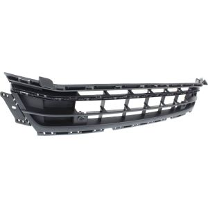 VOLKSWAGEN JETTA SEDAN (EXC GLI) FRONT BUMPER CENTER GRILLE BLACK (W/ SENSOR)(EXC 18 WOLFBURG) OEM#5C6853671P9B9 2015-2018 PL#VW1036137
