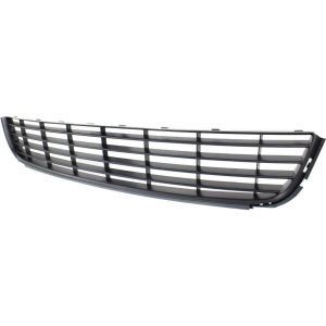 VOLKSWAGEN JETTA WAGON FRONT BUMPER CENTER GRILLE BLACK (WO/CHR)**CAPA** OEM#1K9853677A9B9 2010-2014 PL#VW1036139C