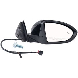 VOLKSWAGEN JETTA SEDAN (EXC GLI) DOOR MIRROR RIGHT (Passenger Side) PWR/HTD (W/BSD) OEM#17A857508AL9B9-PFM 2019-2024 PL#VW1321182