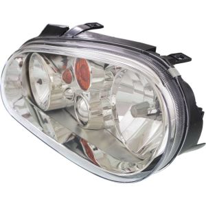 VOLKSWAGEN GOLF/GTI (New Style) HEAD LAMP ASSEMBLY LEFT (Driver Side) (W/O FOG)(4 BULB TYPE)(W/CHR BEZEL) OEM#1J0941017D 2002-2005 PL#VW2502123