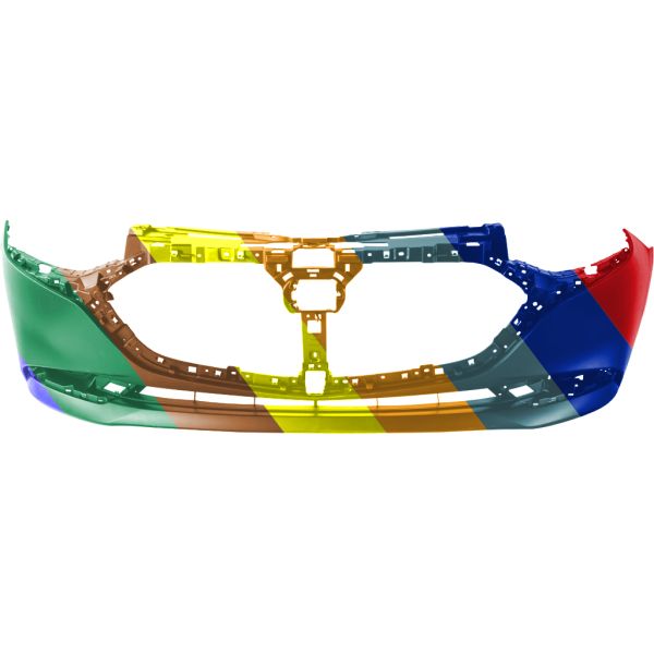 MAZDA MAZDA3 4DOORS/SEDAN FRONT BUMPER COVER PRIMED (WO/SENSOR