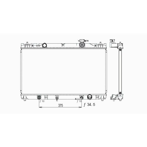 とらり　ページ TOYOTA CAMRY RADIATOR (6 CYL) OEM#1640020261 2002-2006 PL#TO3010276
